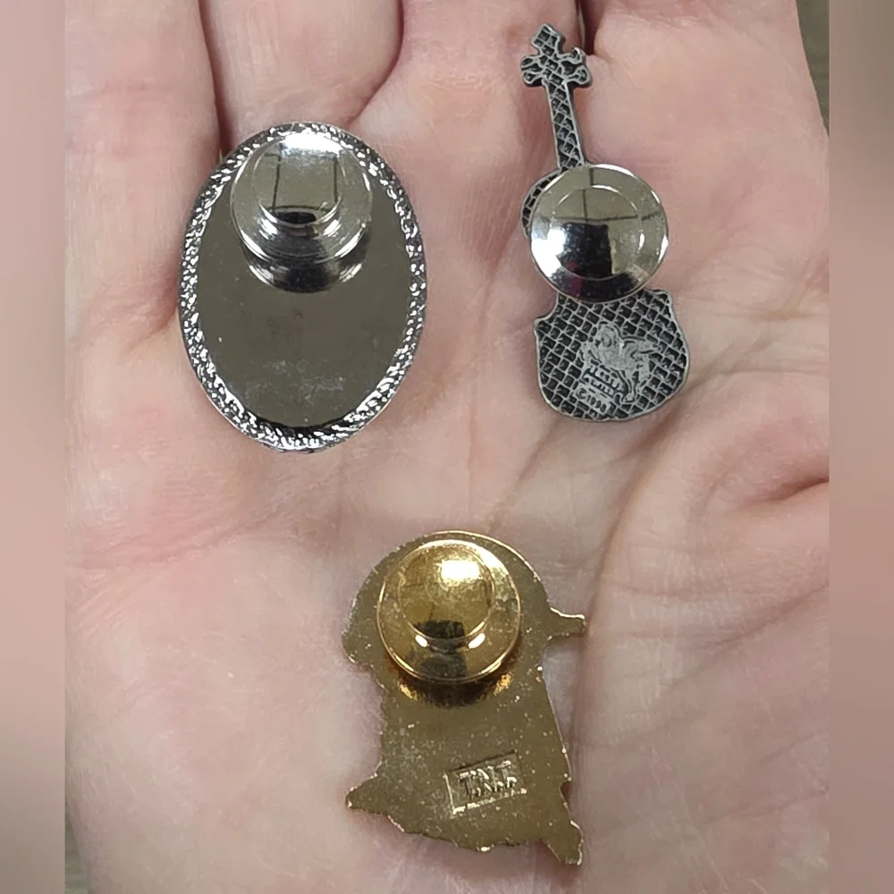 Trio of New Brunswick, Canada Souvenir Lapel Pins